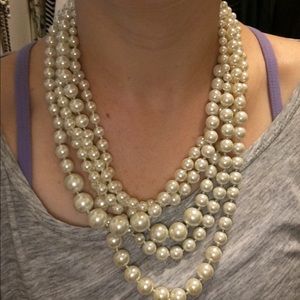 Authentic NWOT J.Crew multi strand pearl necklace